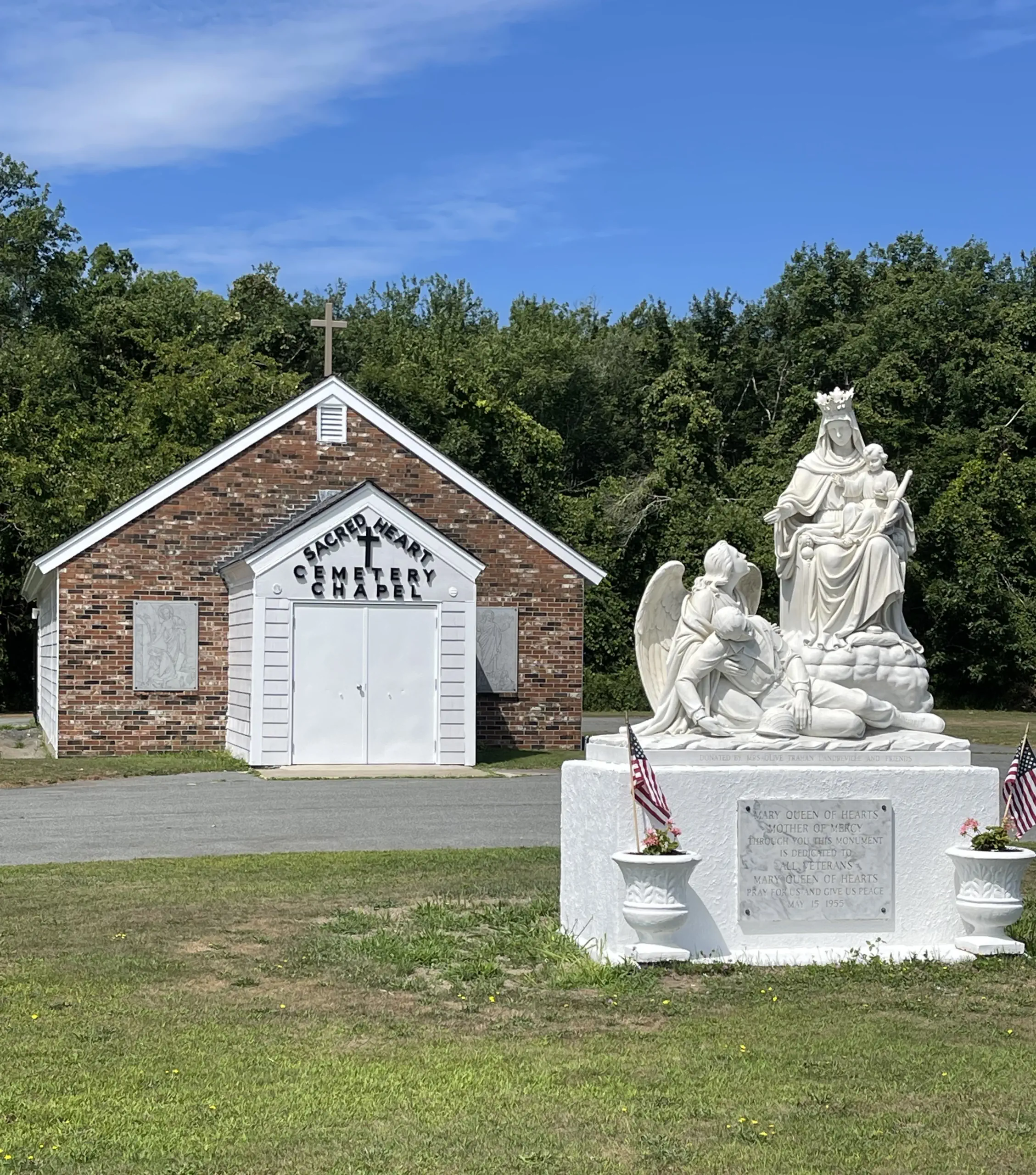 Sacred Heart Cemetery Chapel and Monument titled "Mary Queen of Hearts"